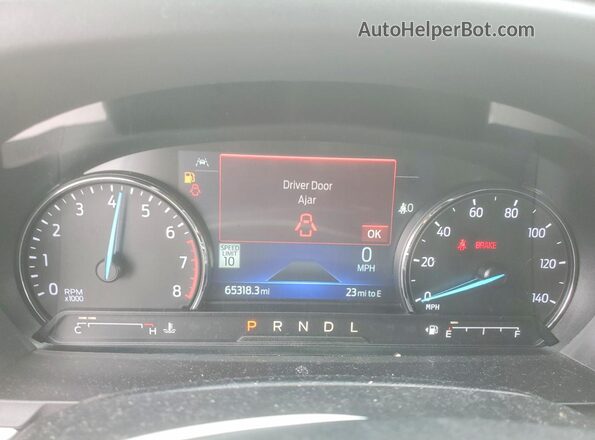 1FMSK7DH1NGA81130 2022 FORD EXPLORER Blue Вид щитка приладів