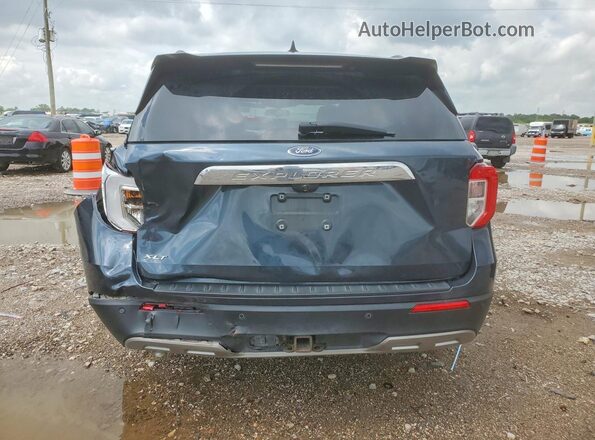 1FMSK7DH1NGA81130 2022 FORD EXPLORER Blue Вид ззаду