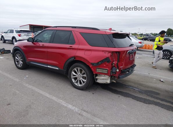 1FMSK7DH2LGD15739 2020 FORD EXPLORER Red Rear left