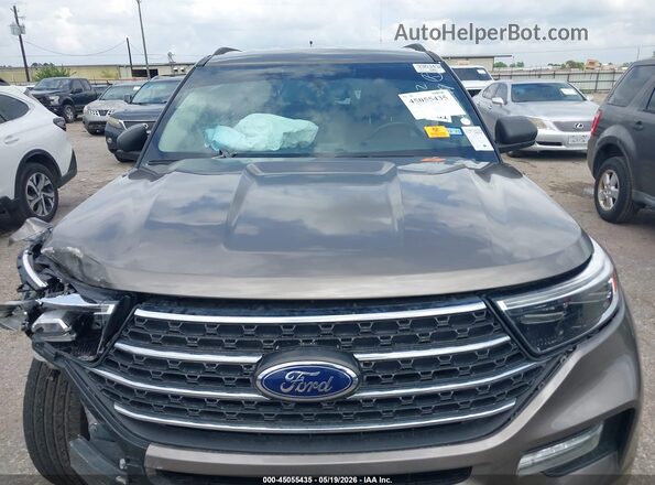 1FMSK7DH2MGA60799 2021 FORD EXPLORER Brown უკანა ხედი