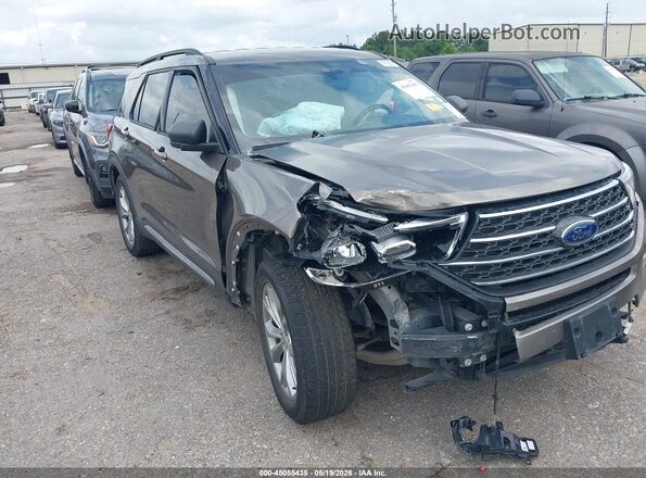 1FMSK7DH2MGA60799 2021 FORD EXPLORER Brown წინა ხედი