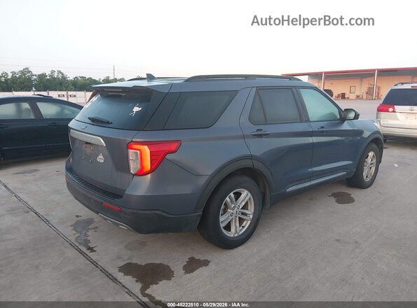 1FMSK7DH2MGA99733 2021 FORD EXPLORER Light Blue Rear right