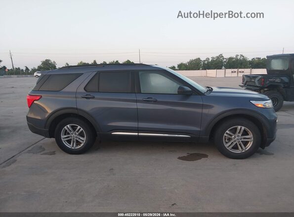 1FMSK7DH2MGA99733 2021 FORD EXPLORER Light Blue Rear interior view