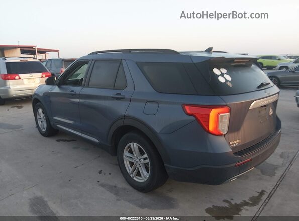 1FMSK7DH2MGA99733 2021 FORD EXPLORER Light Blue Rear left