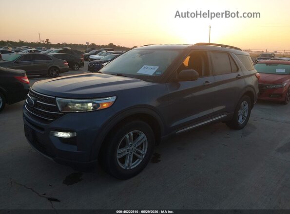 1FMSK7DH2MGA99733 2021 FORD EXPLORER Light Blue Front left