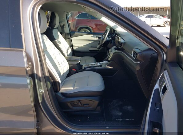 1FMSK7DH3MGA60570 2021 FORD EXPLORER Gray Widok wnętrza z przodu