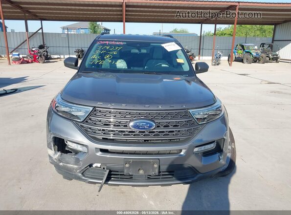 1FMSK7DH3MGA60570 2021 FORD EXPLORER Gray Widok zestawu wskaźników