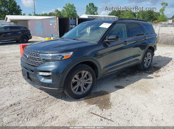 1FMSK7DH3NGA18708 2022 FORD FORD EXPLORER Black Առջևի ձախ երեք քառորդ տեսարան
