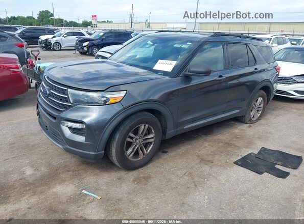 1FMSK7DH4LGB04414 2020 FORD FORD EXPLORER Gray Vista tres cuartos delantera izquierda