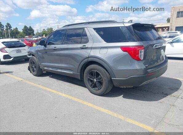 1FMSK7DH4MGA31739 2021 FORD EXPLORER Серый Задняя левая четверть