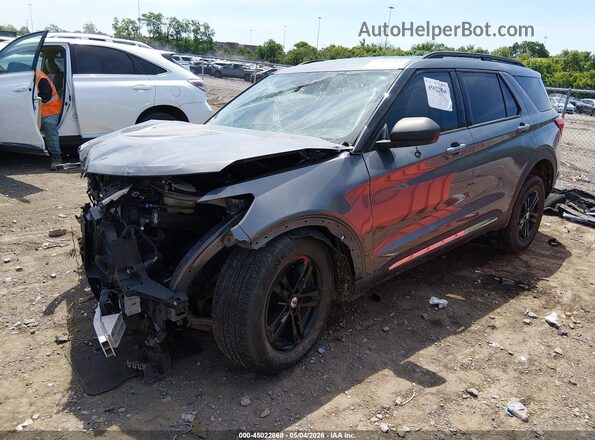 1FMSK7DH5NGA16619 2022 FORD FORD EXPLORER Gray Передня ліва чверть