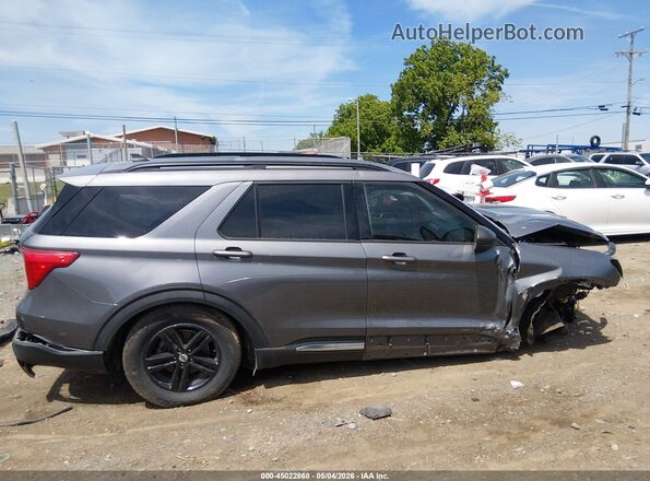 1FMSK7DH5NGA16619 2022 FORD FORD EXPLORER Gray Панорамний вид салону 360°
