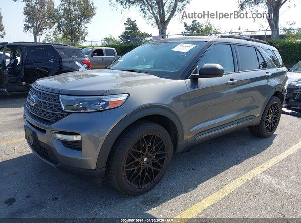 1FMSK7DH6MGA05739 2021 FORD FORD EXPLORER Gray Передня ліва чверть