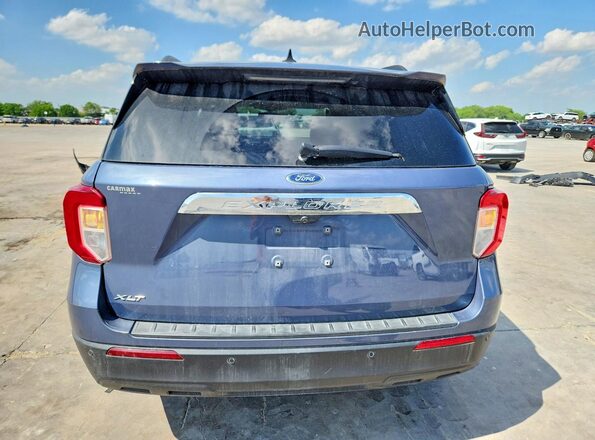1FMSK7DH6MGA52303 2021 FORD EXPLORER Blue Вид ззаду