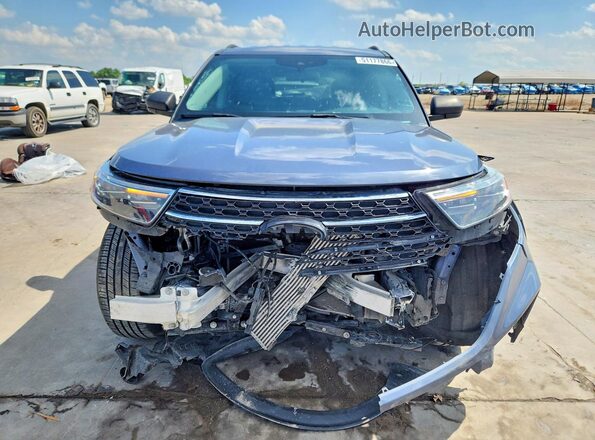 1FMSK7DH6MGA52303 2021 FORD EXPLORER Blue Вид спереду