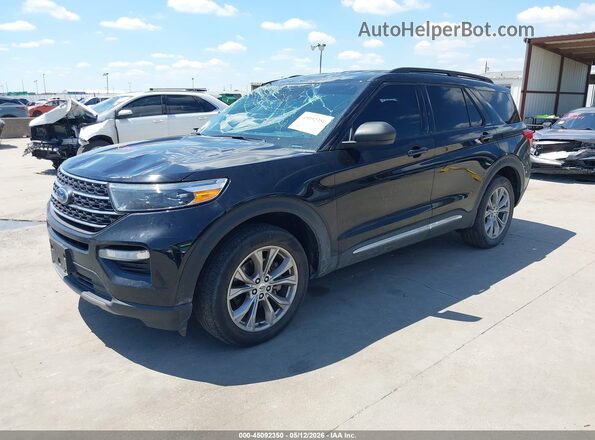 1FMSK7DH6PGA50426 2023 FORD FORD EXPLORER Black წინა მარცხენა ხედი სამი მეოთხედიდან