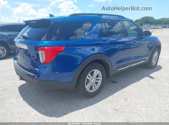 1FMSK7DH8LGC86571 2020 FORD EXPLORER Blue Trasero derecho