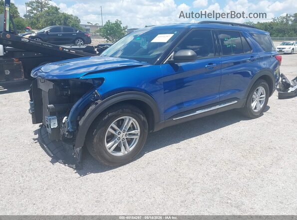 1FMSK7DH8LGC86571 2020 FORD EXPLORER Blue Vista tres cuartos delantera izquierda