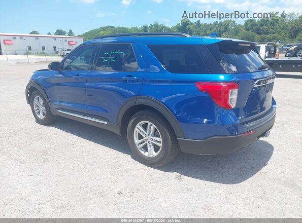 1FMSK7DH8LGC86571 2020 FORD EXPLORER Blue Trasero izquierdo
