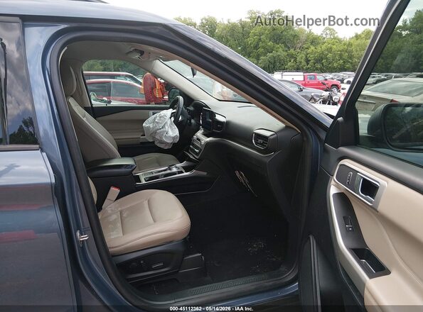 1FMSK7DH8MGA30397 2021 FORD EXPLORER Blue Սալոնի դիմացի տեսք