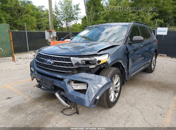 1FMSK7DH8MGA30397 2021 FORD EXPLORER Blue Դիմացի տեսք