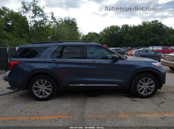 1FMSK7DH8MGA30397 2021 FORD EXPLORER Blue Սալոնի 360 աստիճան տեսք