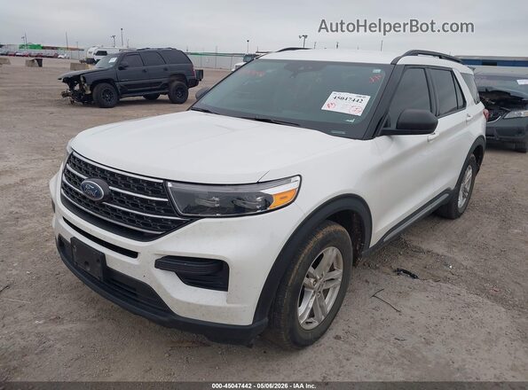 1FMSK7DH8PGC13464 2023 FORD FORD EXPLORER White Առջևի ձախ երեք քառորդ տեսարան