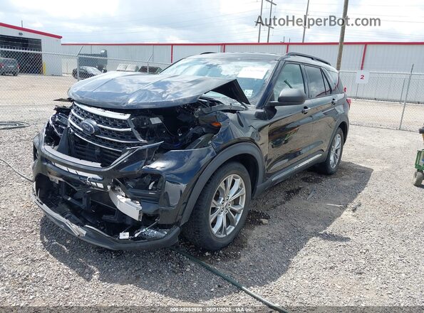 1FMSK7DH9LGC41879 2020 FORD EXPLORER Black Առջևի ձախ երեք քառորդ տեսարան