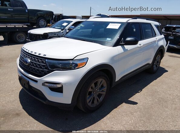 1FMSK7DH9PGC32430 2023 FORD EXPLORER Белый Передняя левая четверть