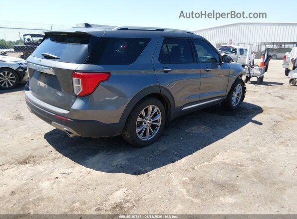 1FMSK7FH0MGA88341 2021 FORD EXPLORER Gray უკანა მარჯვენა