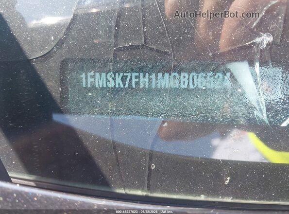 1FMSK7FH1MGB06524 2021 FORD EXPLORER Черный Вид подкапотного пространства
