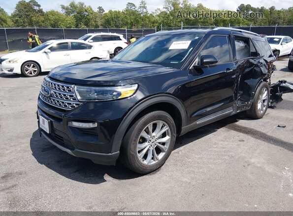 1FMSK7FH1NGA34158 2022 FORD FORD EXPLORER Черный Передняя левая четверть