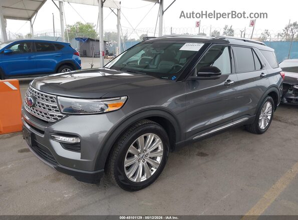 1FMSK7FH2PGA90046 2023 FORD FORD EXPLORER Gray წინა მარცხენა ხედი სამი მეოთხედიდან