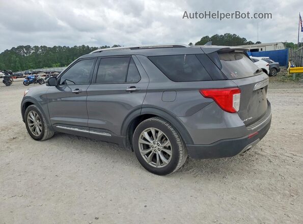 1FMSK7FH3MGB40061 2021 FORD EXPLORER Gray Trasero izquierdo