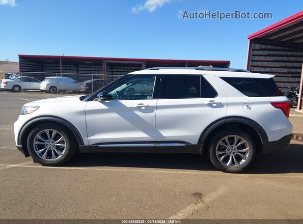 1FMSK7FH4NGA31805 2022 FORD EXPLORER White Vista interior trasera