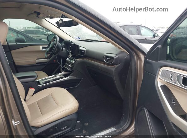 1FMSK7FH6MGA33246 2021 FORD EXPLORER Brown Front interior view
