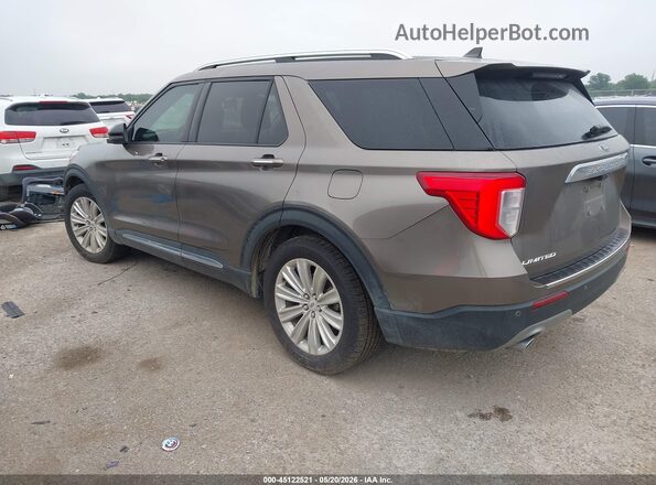 1FMSK7FH6MGA33246 2021 FORD EXPLORER Brown Rear left