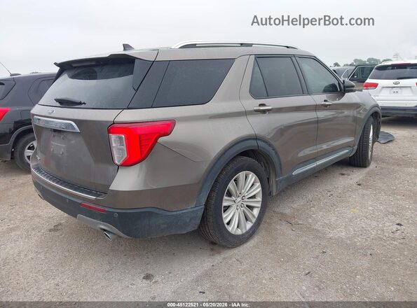 1FMSK7FH6MGA33246 2021 FORD EXPLORER Brown Rear right