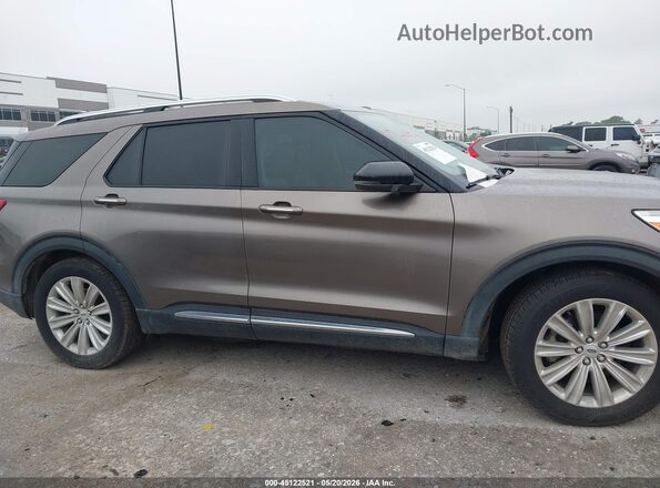 1FMSK7FH6MGA33246 2021 FORD EXPLORER Brown Rear interior view