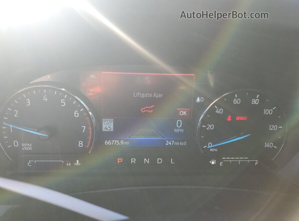 1FMSK7FH6NGA56706 2022 FORD EXPLORER Black Instrument cluster view