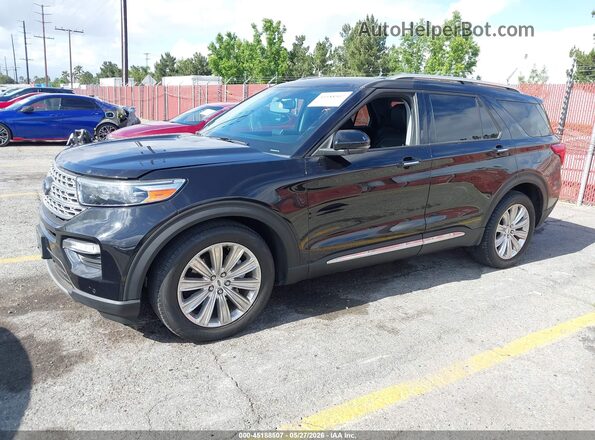 1FMSK7FH6PGB46196 2023 FORD EXPLORER Черный Передняя левая четверть