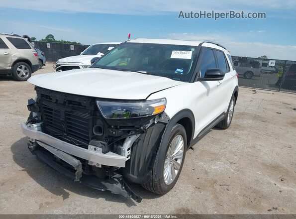 1FMSK7FH6RGA84057 2024 FORD EXPLORER White წინა მარცხენა ხედი სამი მეოთხედიდან