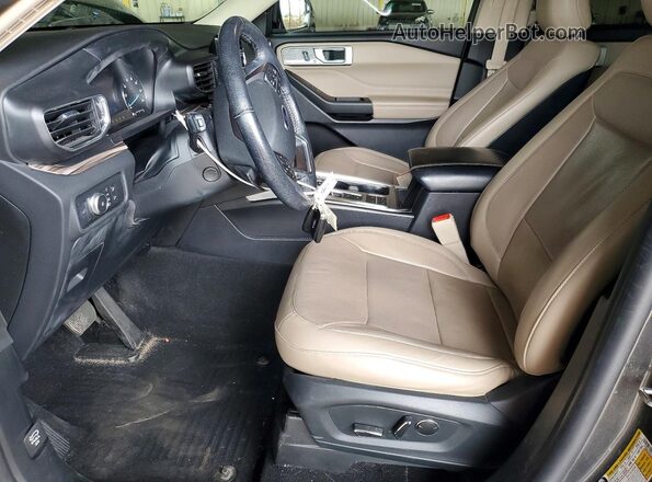 1FMSK7FH7LGB29465 2020 FORD EXPLORER Charcoal Вид салону спереду