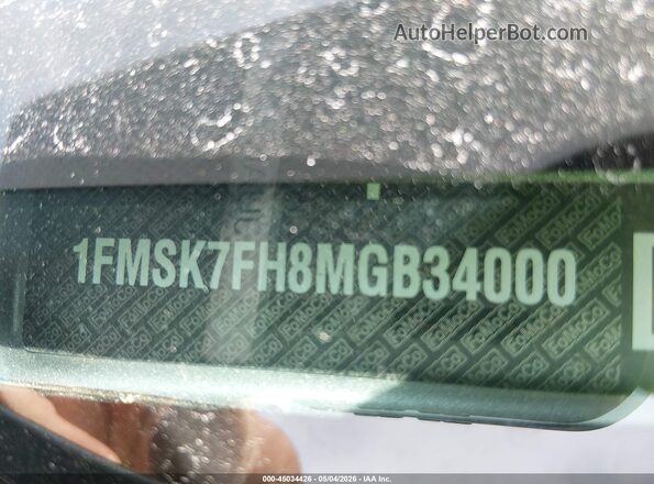 1FMSK7FH8MGB34000 2021 FORD FORD EXPLORER Silver 
