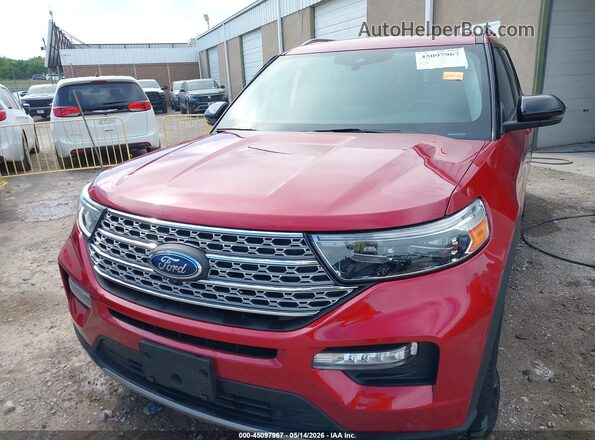 1FMSK7FH8PGA46259 2023 FORD EXPLORER Красный Вид задней части салона