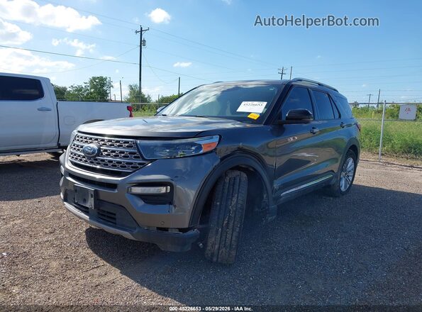 1FMSK7FHXMGA04929 2021 FORD EXPLORER Серый Передняя левая четверть