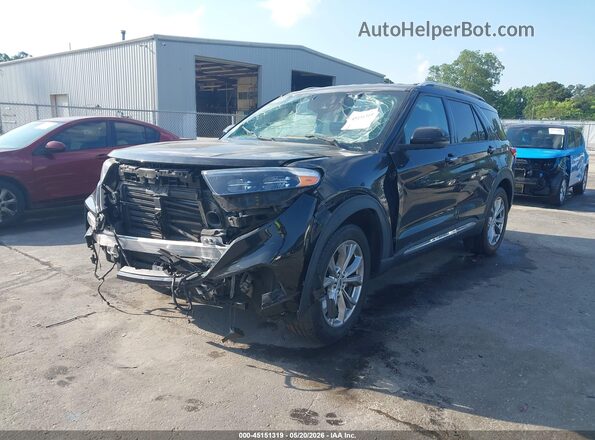 1FMSK7FHXNGA95332 2022 FORD EXPLORER Black Vista tres cuartos delantera izquierda