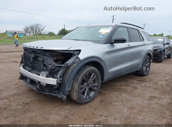 1FMSK7KH5RGA32389 2024 FORD EXPLORER Gray Vista tres cuartos delantera izquierda