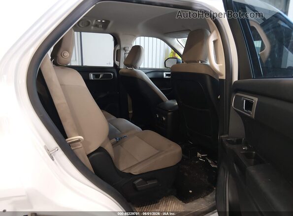 1FMSK8BH3LGC98832 2020 FORD EXPLORER White Vista de la etiqueta del VIN