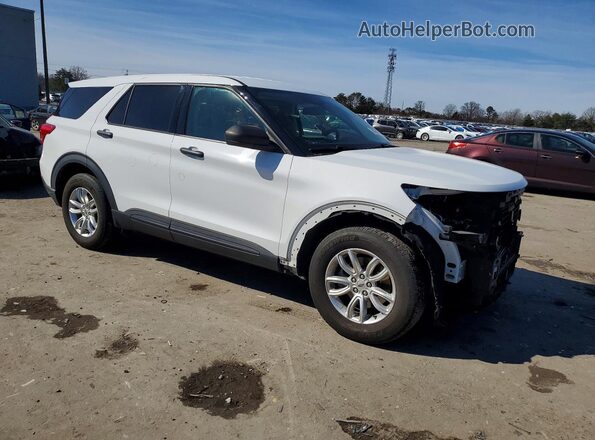 1FMSK8BH7LGC23969 2020 FORD EXPLORER White Delantero derecho
